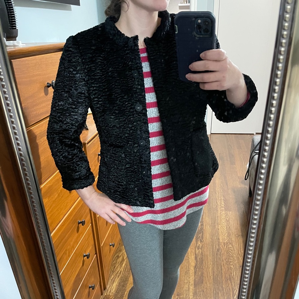 Jones New York Velvet Texture Jacket